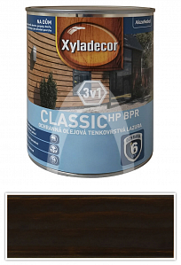 XYLADECOR Classic HP BPR 3v1 - ochranná olejová tenkovrstvá lazura na dřevo 0.75 l Palisandr
