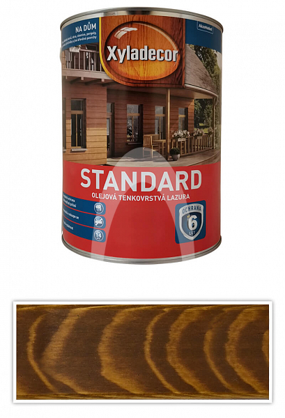 XYLADECOR Standard - olejová tenkovrstvá lazura na dřevo 5 l Ořech