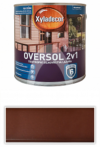 XYLADECOR Oversol 2v1 - tixotropní silnovrstvá lazura na dřevo 2.5 l Rosewood