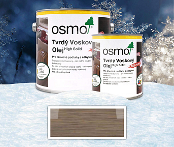 OSMO sada - tvrdý voskový olej barevný pro interiéry 2.5 l Grafit 3074 + 0.75 l ZDARMA