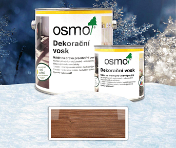 OSMO sada - dekorační vosk transparentní 2.5 l Ořech 3166 + 0.375 l ZDARMA