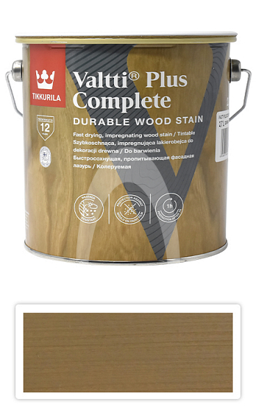 TIKKURILA Valtti Plus Complete - matná tenkovrstvá lazura 2.7 l Heinä 5064
