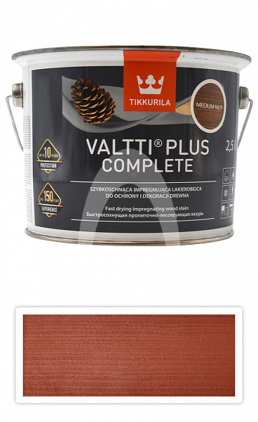 TIKKURILA Valtti Plus Complete - matná tenkovrstvá lazura 2.5 l Mahagon
