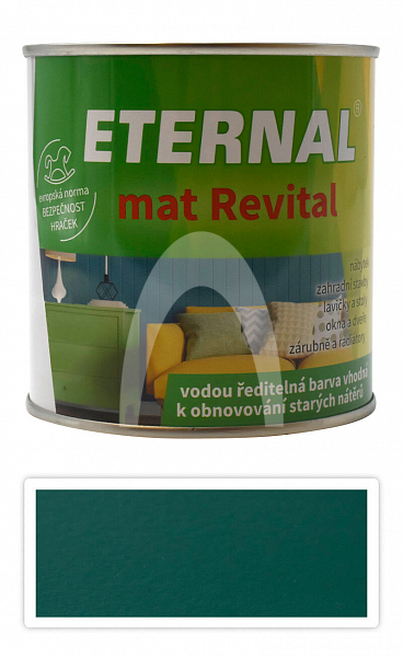 ETERNAL mat Revital - univerzální vodou ředitelná akrylátová barva 0.35 l Sv.zelená 222
