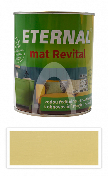 ETERNAL mat Revital - univerzální vodou ředitelná akrylátová barva 0.7 l Žluť dubová 205