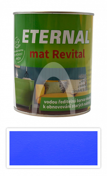 ETERNAL mat Revital - univerzální vodou ředitelná akrylátová barva 0.7 l Modrá 216