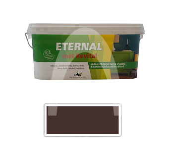 ETERNAL mat Revital - univerzální vodou ředitelná akrylátová barva 2.8 l Tmavě hnědý RAL 8017