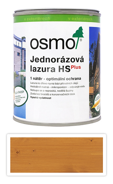 OSMO Jednorázová lazura HS 0.75 l Dub světlý 9206