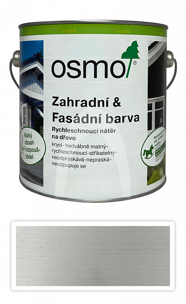 OSMO Zahradní a fasádní barva na dřevo 2.5 l Dopravní bílá 7500