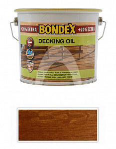 BONDEX Decking Oil - speciální napouštěcí olej 3 l Teak (20 % zdarma)