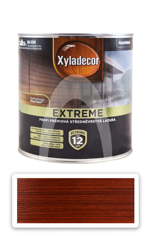 XYLADECOR Extreme - prémiová olejová lazura na dřevo 2.5 l Mahagon