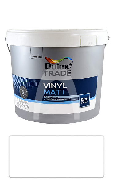 DULUX Trade Vinyl Matt PBW - prémiová malířská barva do interiéru 10 l Bílá
