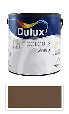 DULUX Colours of the World - matná krycí malířská barva do interiéru 2.5 l Indický palisandr
