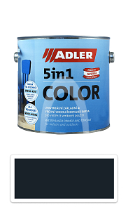 ADLER 5in1 Color - univerzální vodou ředitelná barva 2.5 l Schwarzgrau / Černošedá RAL 7021