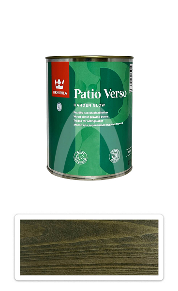 TIKKURILA Patio Verso - olej na vyvýšené záhony 0.9 l Zelený