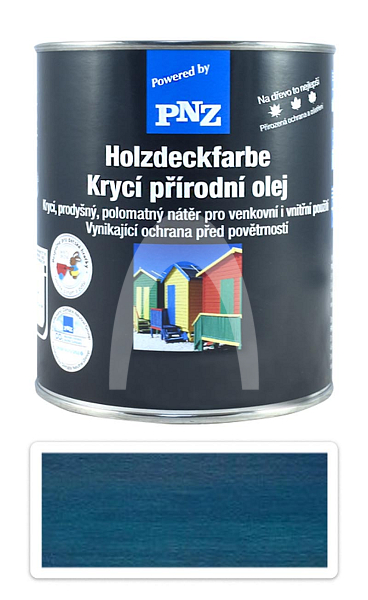 PNZ Krycí přírodní olej 0.75 l Royalblau / Královská modř