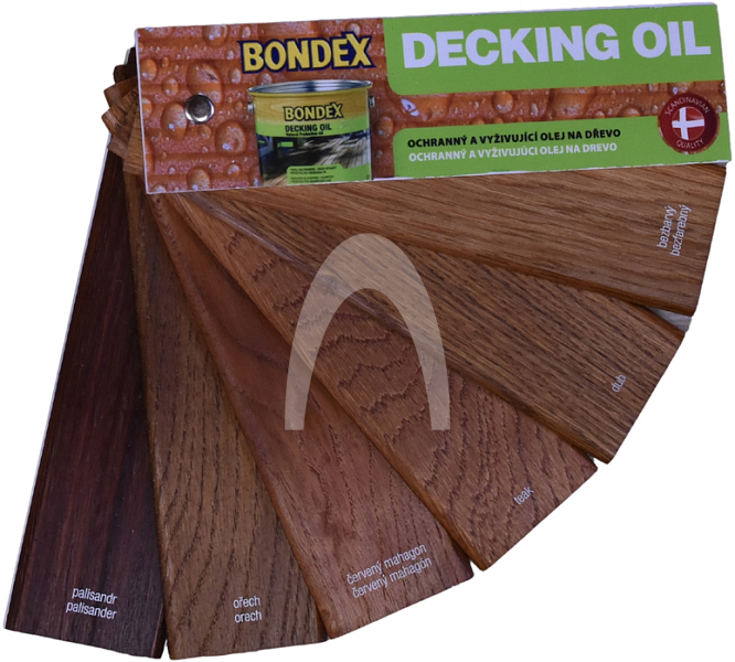 BONDEX Vzorník Decking Oil - vějíř