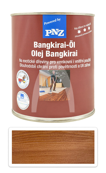 PNZ Speciální olej na dřevo do exteriéru 0.75 l Bangkirai tmavý
