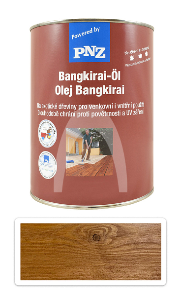 PNZ Speciální olej na dřevo do exteriéru 2.5 l Bangkirai světlý