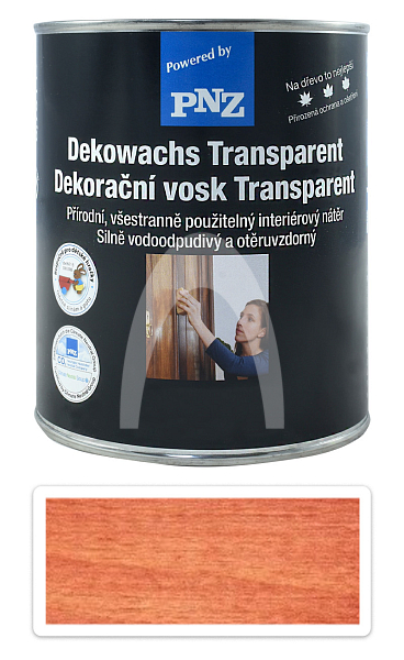 PNZ Dekorační vosk Transparent 0.75 l Mahagon