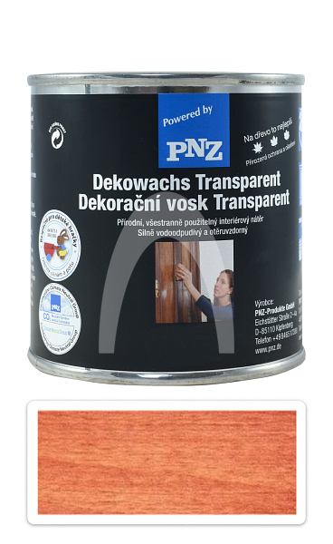 PNZ Dekorační vosk Transparent 0.25 l Mahagon