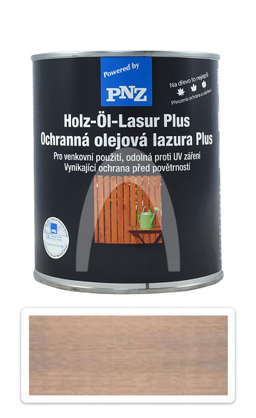 PNZ Ochranná olejová lazura Plus 0.75 l Bazaltově šedá