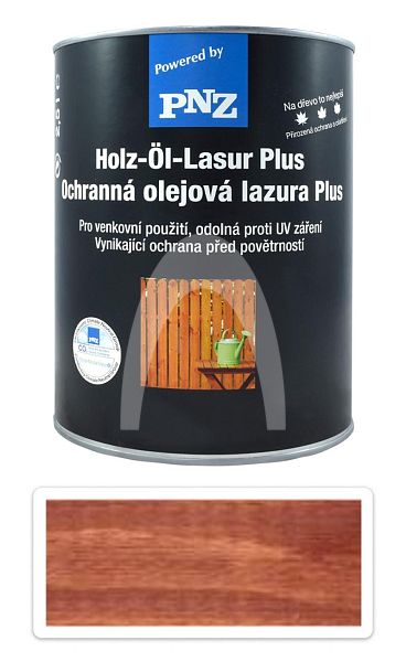 PNZ Ochranná olejová lazura Plus 2.5 l Mahagon
