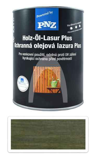 PNZ Ochranná olejová lazura Plus 2.5 l Jedlová zelená