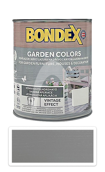 BONDEX Garden Colors - dekorativní silnovrstvá lazura na dřevo, beton a kov 0.75 l Orchid Grey