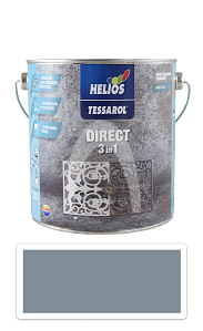 TESSAROL Direct 3in1 - antikorozní barva na kov 2.5 l Středně šedá RAL 7046
