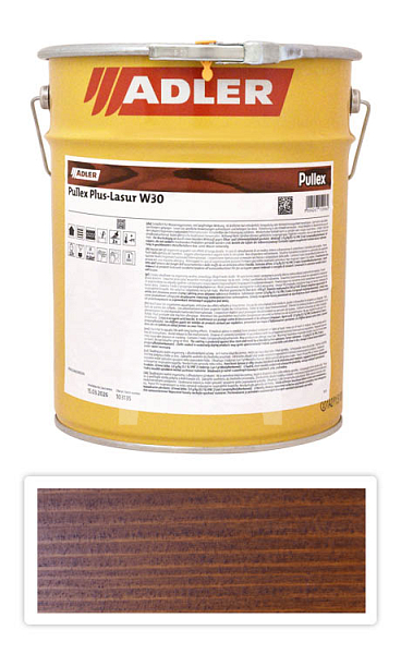 ADLER Pullex Plus Lasur - lazura na ochranu dřeva v exteriéru 9.5 l Ořech 50323