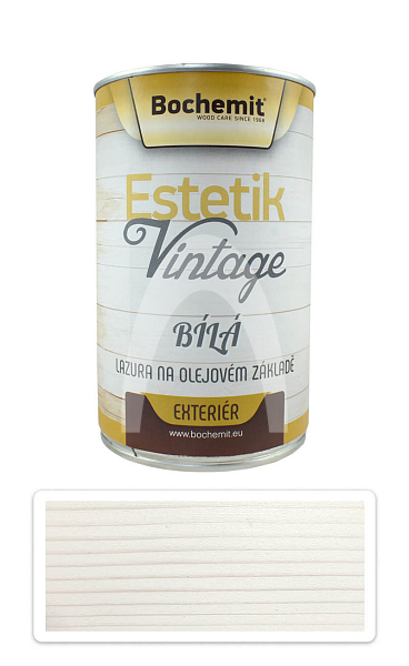 BOCHEMIT Estetik Vintage - olejová lazura 1 l Bílá