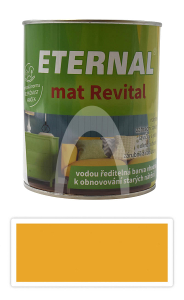 ETERNAL mat Revital - univerzální vodou ředitelná akrylátová barva 0.7 l Žlutá RAL 1028