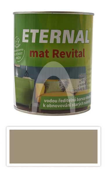 ETERNAL mat Revital - univerzální vodou ředitelná akrylátová barva 0.7 l Šedobéžová RAL 1019