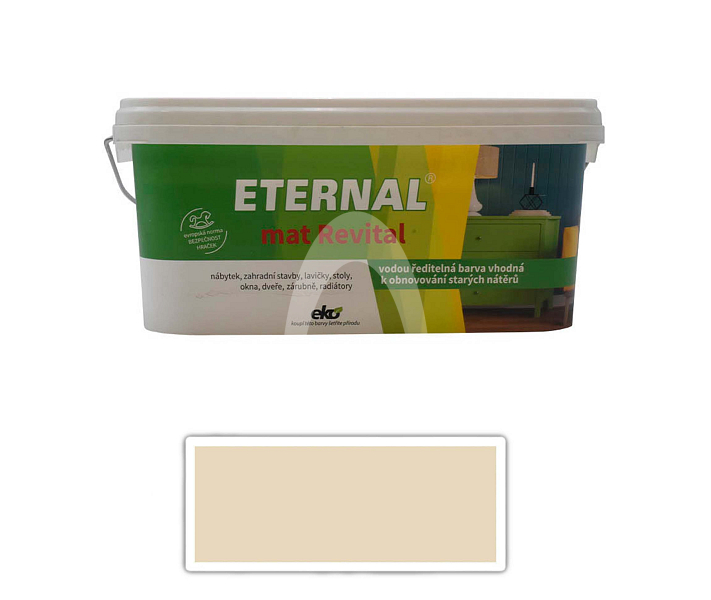 ETERNAL mat Revital - univerzální vodou ředitelná akrylátová barva 2.8 l Slonová kost RAL 1015