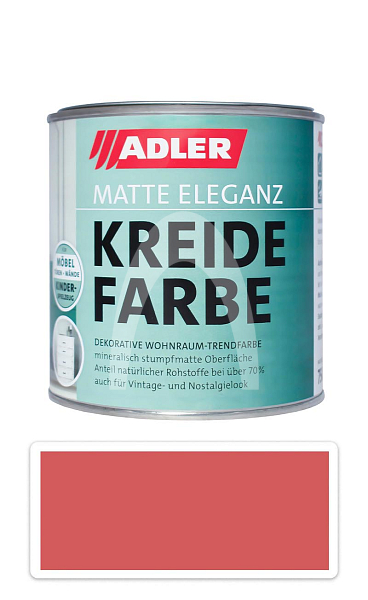 ADLER Kreidefarbe - univerzální vodou ředitelná křídová barva do interiéru 0.375 l Alpenrose