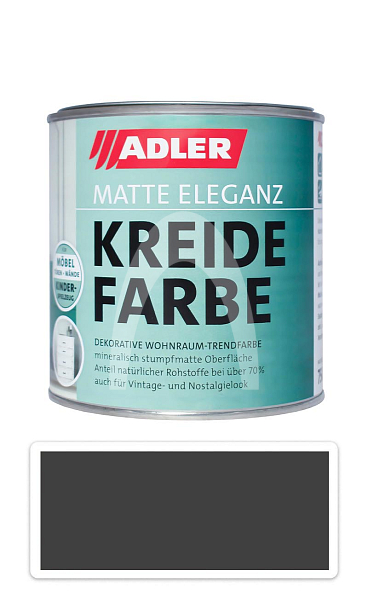 ADLER Kreidefarbe - univerzální vodou ředitelná křídová barva do interiéru 0.75 l Kohlrabe