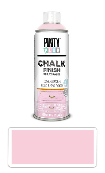 PINTYPLUS CHALK - křídová barva ve spreji na různé povrchy 400 ml Růžová CK793