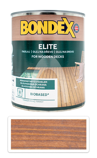 BONDEX Elite - odolný rychleschnoucí ochranný olej na dřevo v exteriéru 0.75 l Ořech