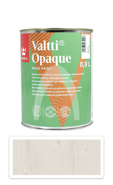TIKKURILA Valtti Opaque - polomatná krycí barva na dřevo 0.9 l Q612