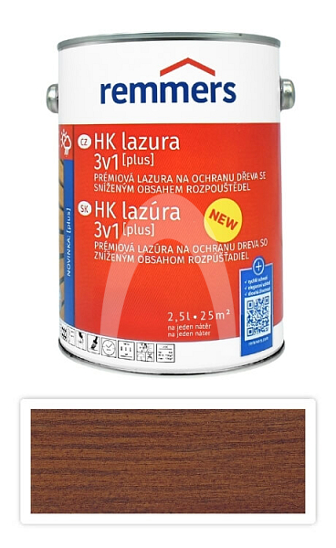REMMERS HK lazura 3v1 Plus - ochranná lazura na dřevo pro exteriér 2.5 l Ořech
